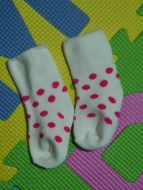 Socks Girl - Red dots